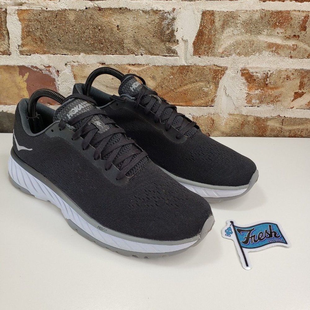 Hoka One One Cavu 2- Women's (Size 9) Athletic Running Shoes- Black and White